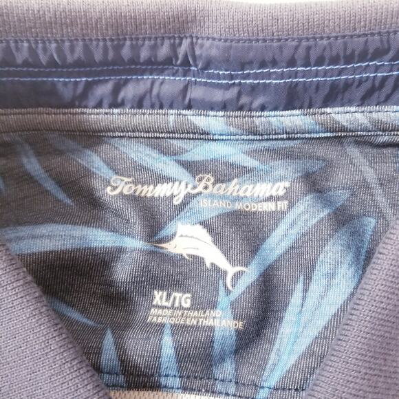 Tommy Bahama Island Modern Fit Tropical Leaf Print Collared Polo Shirt - Picture 4 of 10